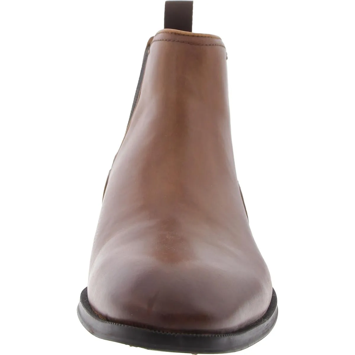 11834221 Mens Laceless Leather Chelsea Boots