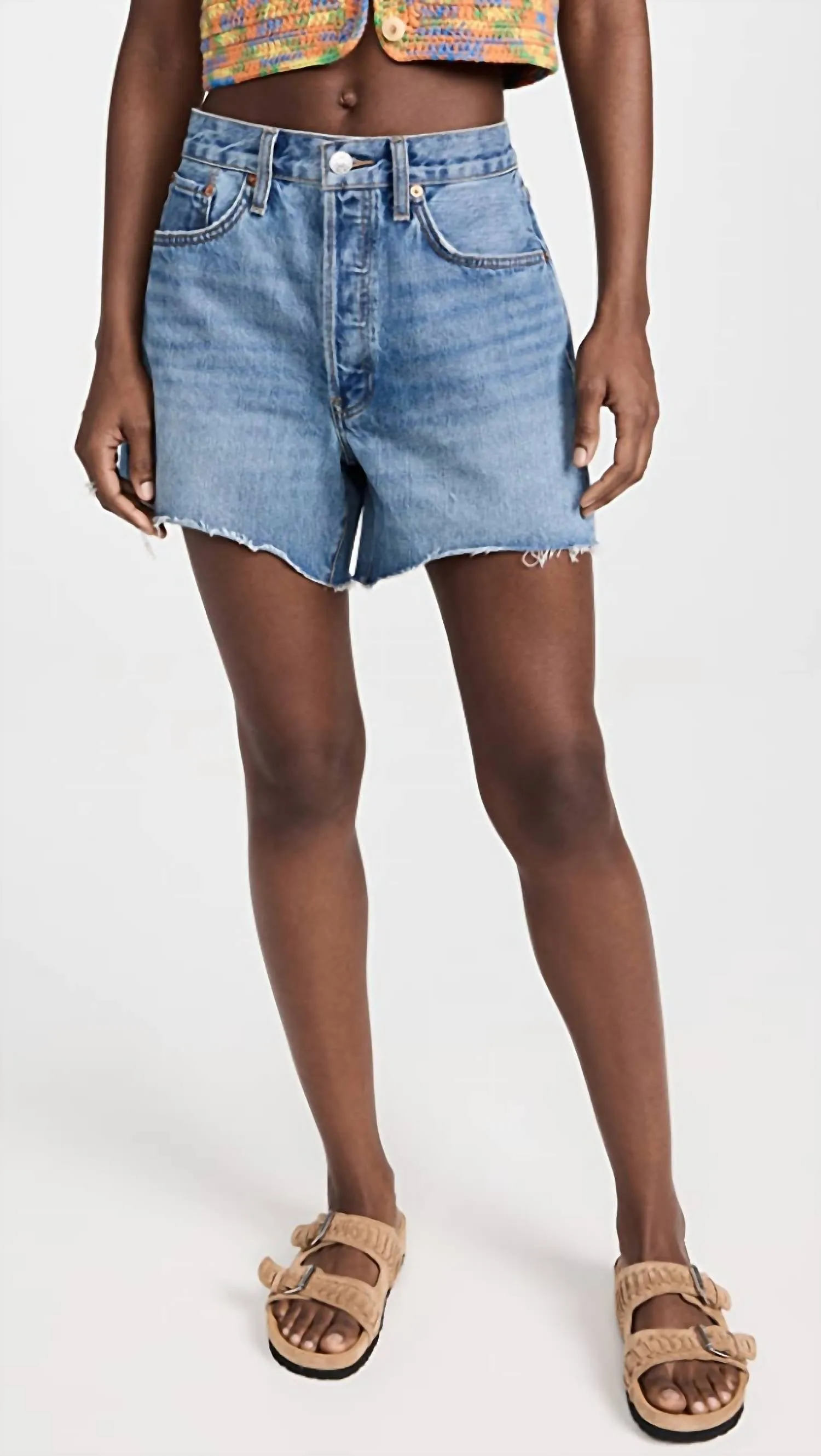 90S Low Slung Shorts In Lago