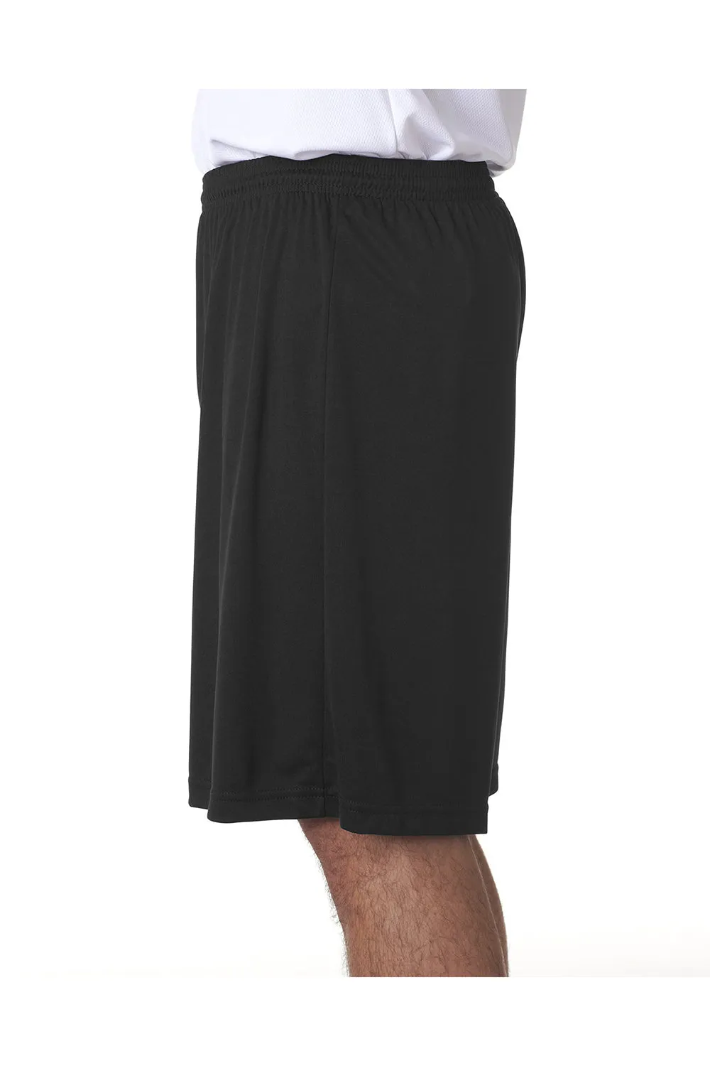 A4 Mens Moisture Wicking Performance Shorts - Black