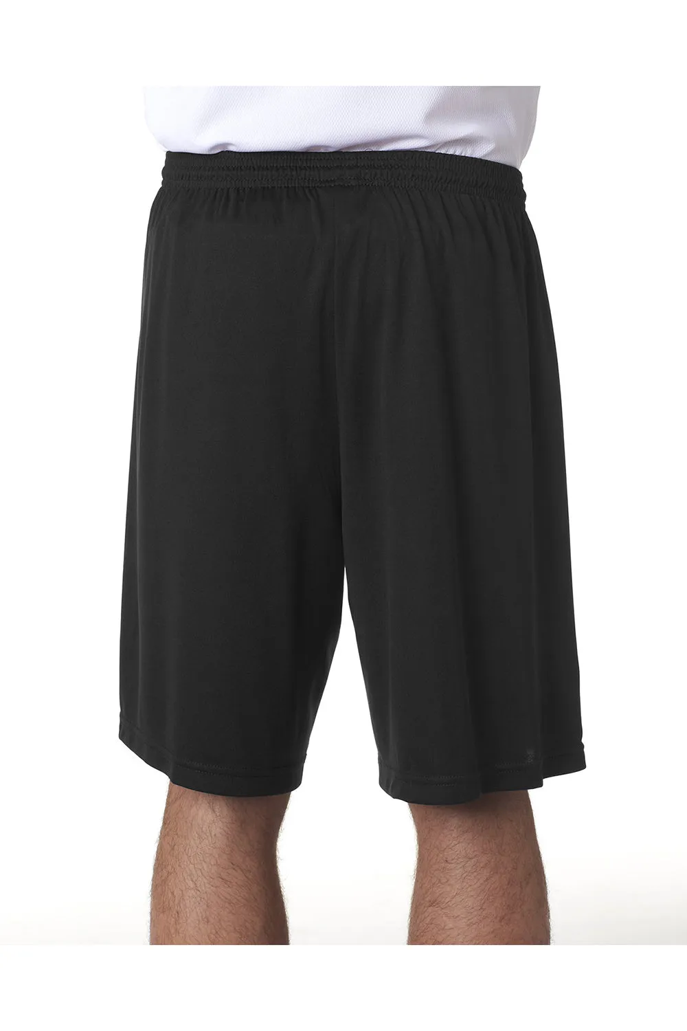 A4 Mens Moisture Wicking Performance Shorts - Black