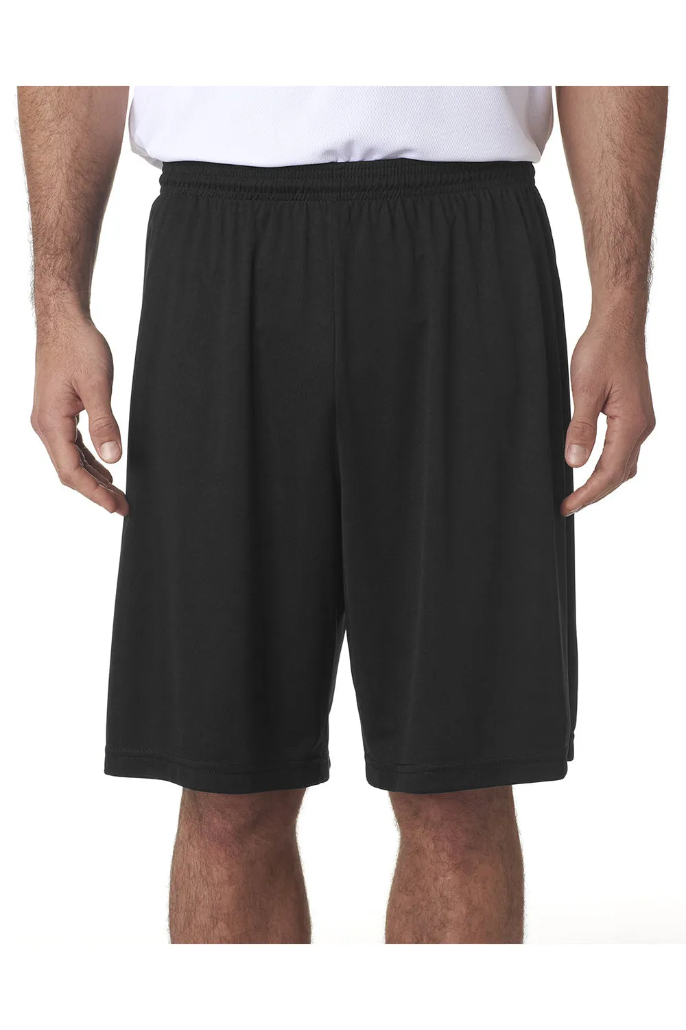 A4 Mens Moisture Wicking Performance Shorts - Black