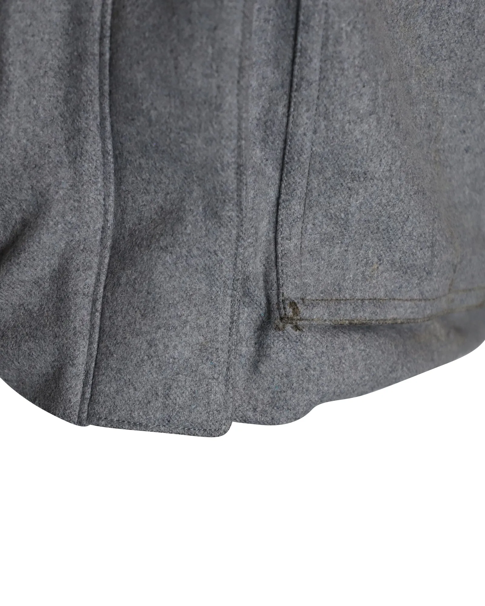 Acne Studios Asa Puffed Hooded Winter Jacket in Grey Wool