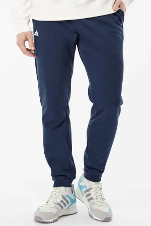 Adidas Mens Fleece Jogger Sweatpants w/ Pockets - Collegiate Navy Blue