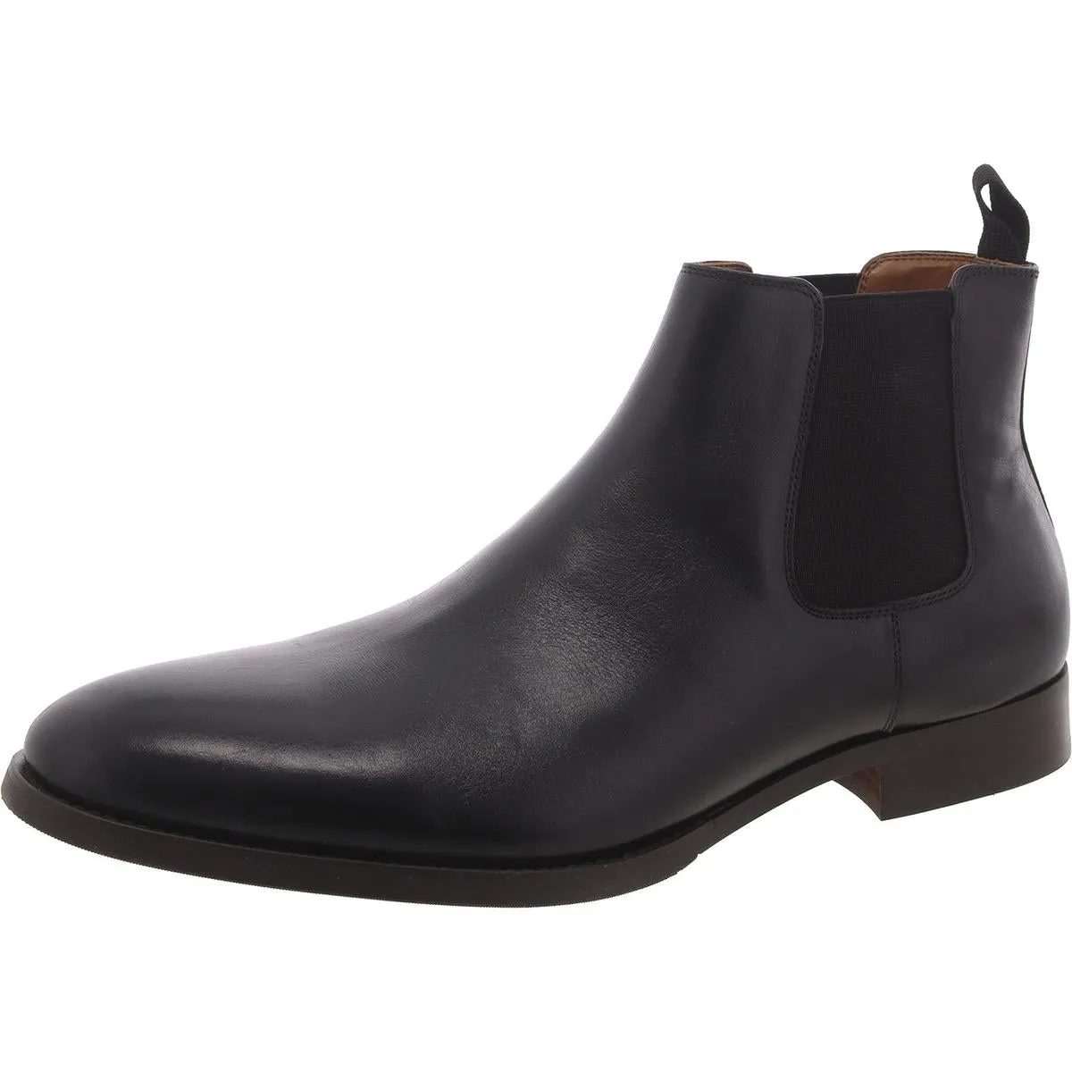 Agate Mens Leather Ankle Chelsea Boots