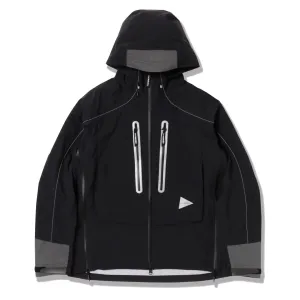 And Wander Pertex Shield Rain Jacket Black