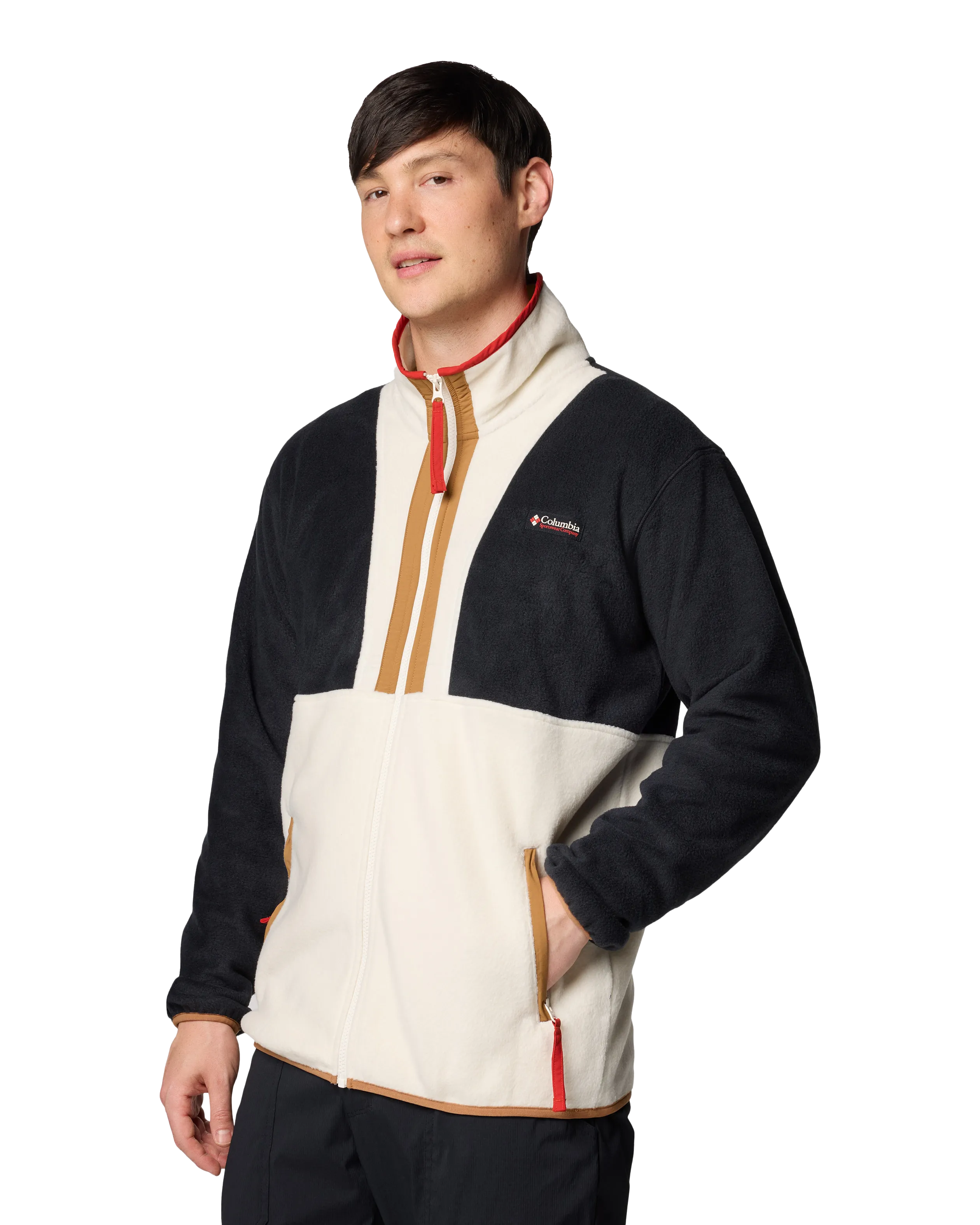 Backbowl II Full Zip Fleece Jacket in Black & Chalk