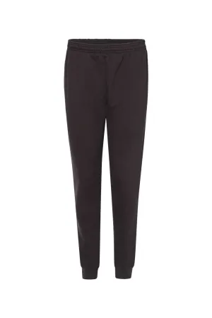 Badger Mens Athletic Fleece Jogger Sweatpants w/ Pockets - Black