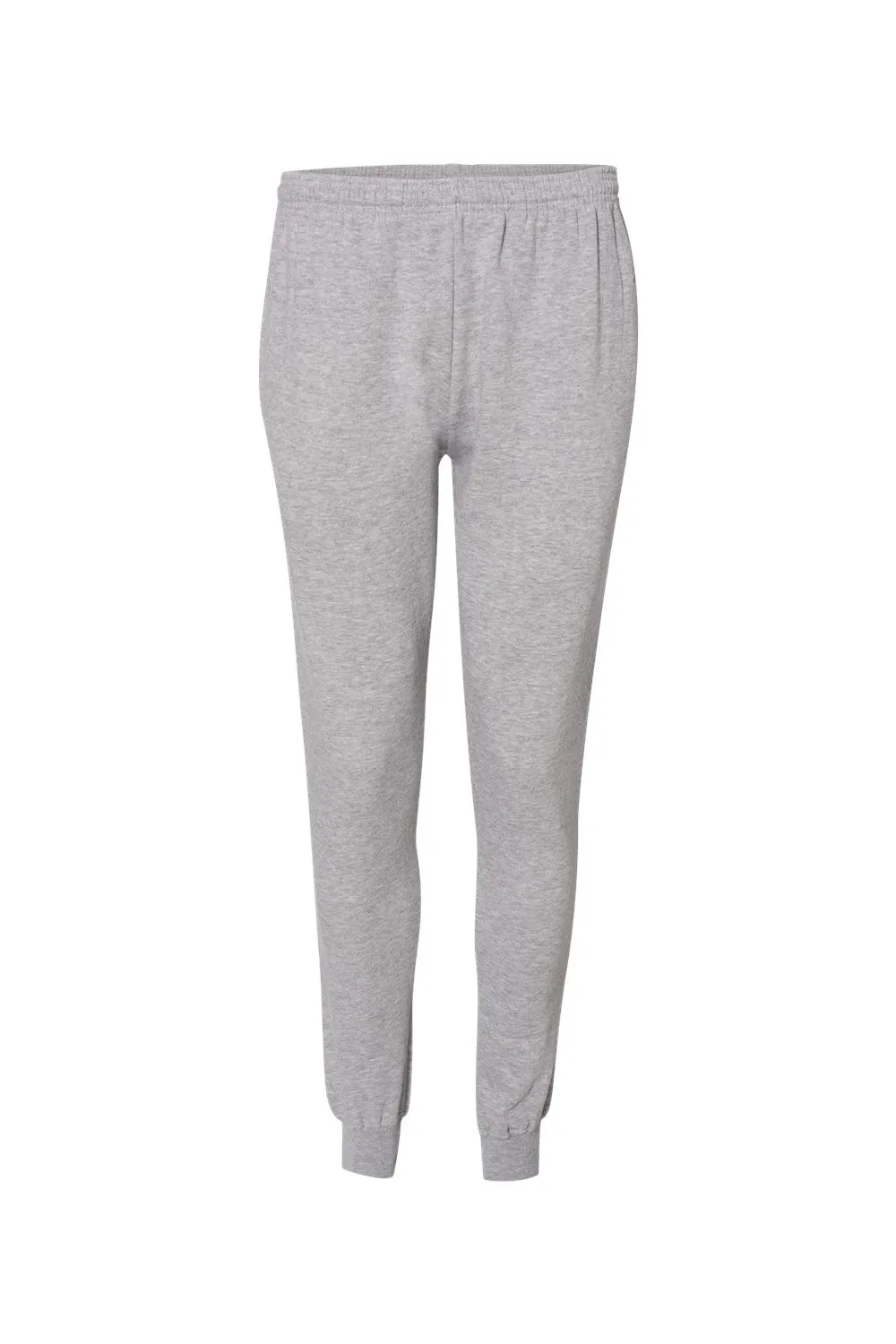 Badger Mens Athletic Fleece Jogger Sweatpants w/ Pockets - Oxford Grey