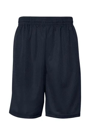 Badger Mens Pro Mesh Shorts w/ Pockets - Navy Blue