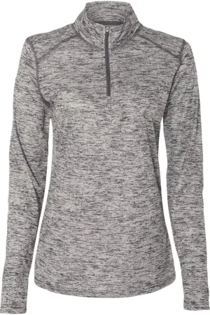 Badger Womens Tonal Blend Quarter-Zip Pullover