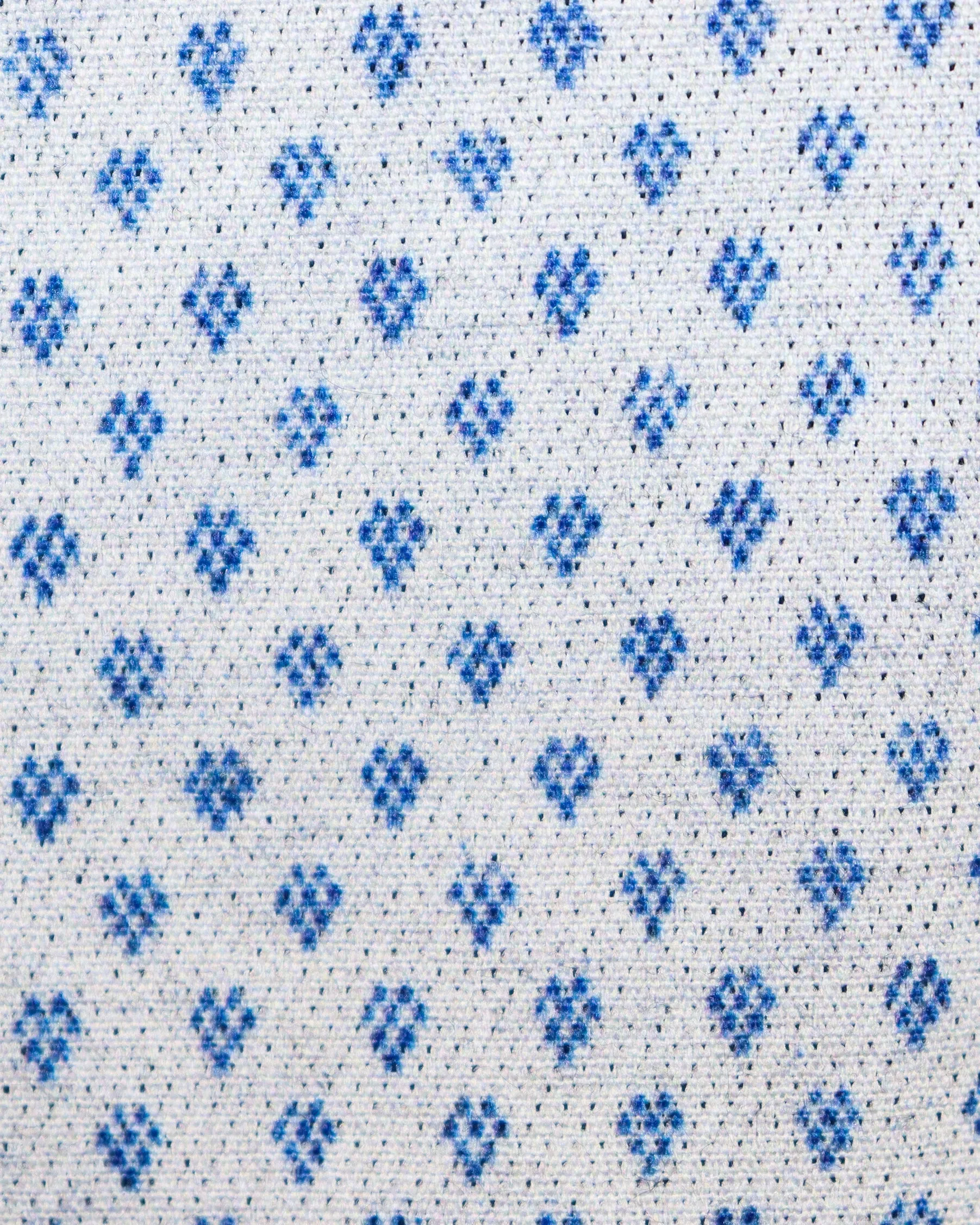 Beige with Blue Triangles