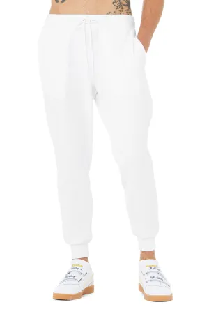 Bella   Canvas Mens Jogger Sweatpants w/ Pockets - White