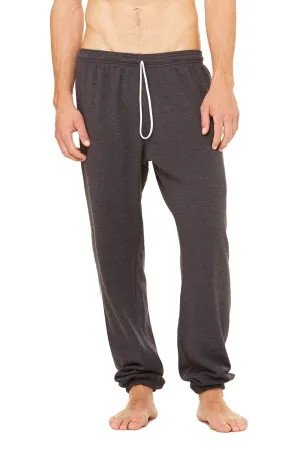 Bella   Canvas Mens Sponge Fleece Scrunch Sweatpants - Heather Dark Grey