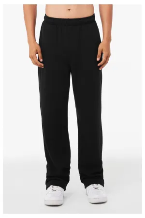 Bella   Canvas Mens Straight Leg Sweatpants w/ Pockets - Black
