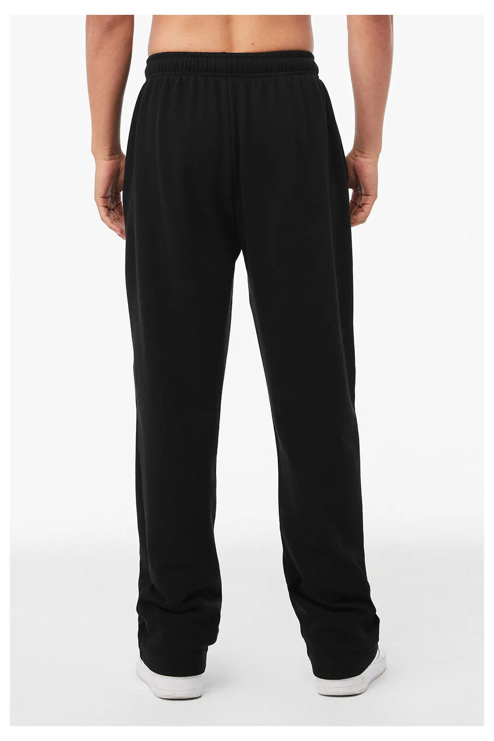 Bella   Canvas Mens Straight Leg Sweatpants w/ Pockets - Black