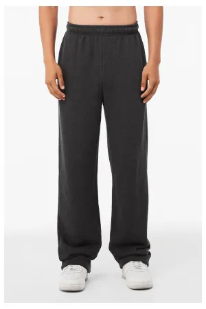 Bella   Canvas Mens Straight Leg Sweatpants w/ Pockets - Heather Dark Grey