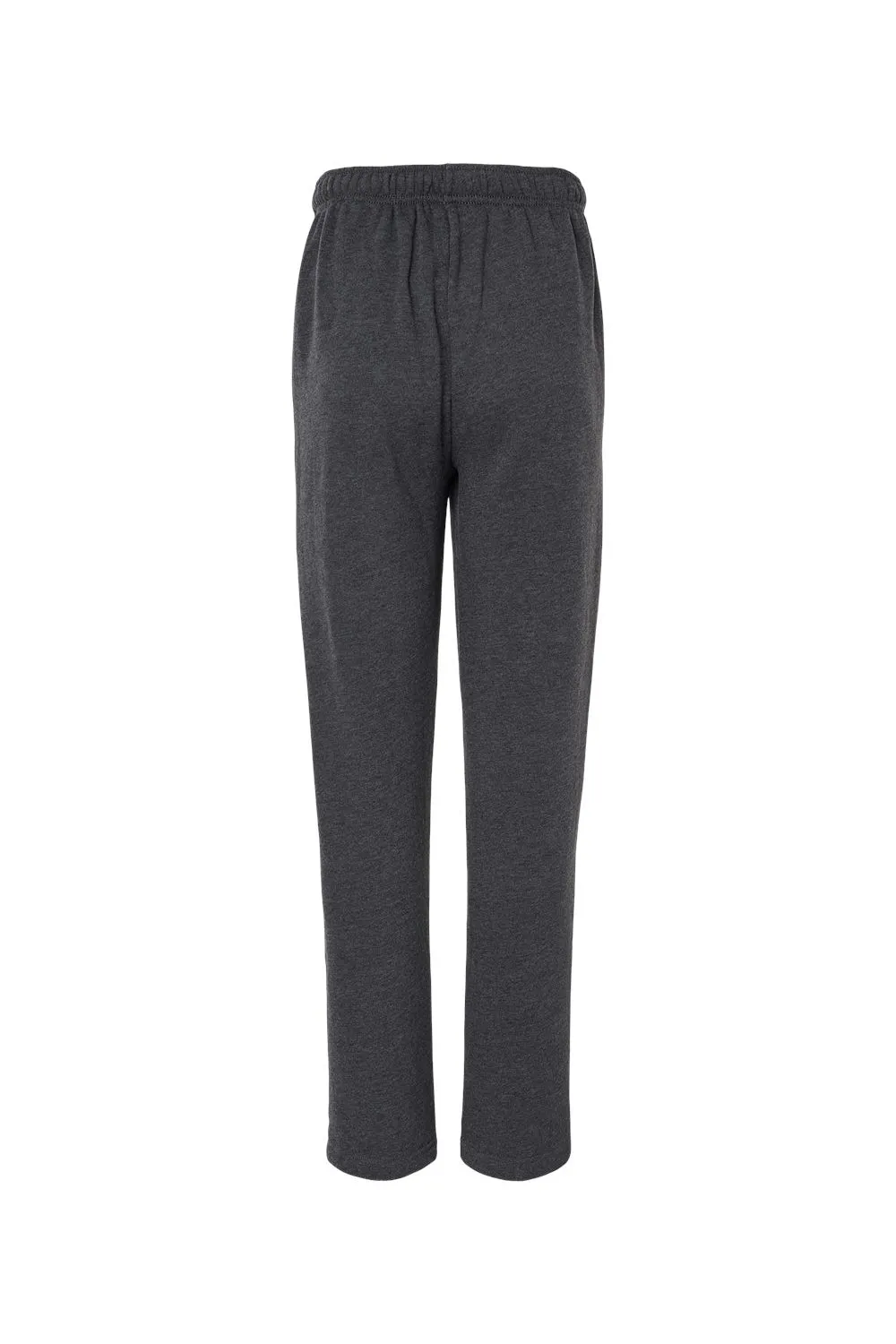 Bella   Canvas Mens Straight Leg Sweatpants w/ Pockets - Heather Dark Grey