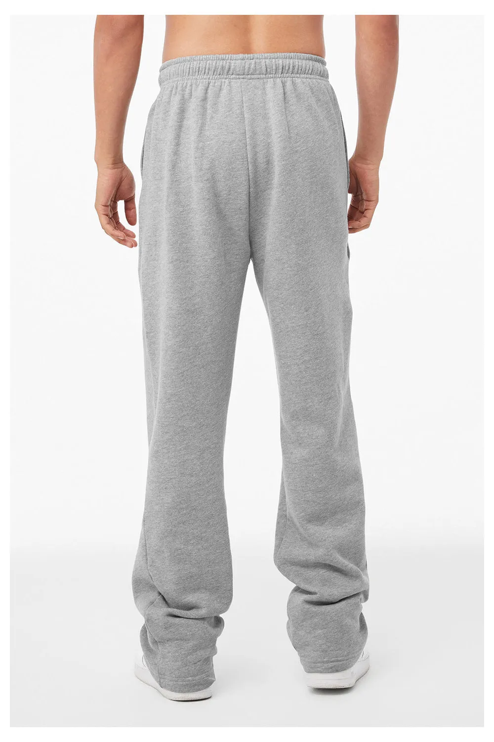 Bella   Canvas Mens Straight Leg Sweatpants w/ Pockets - Heather Grey