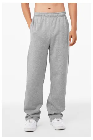 Bella   Canvas Mens Straight Leg Sweatpants w/ Pockets - Heather Grey