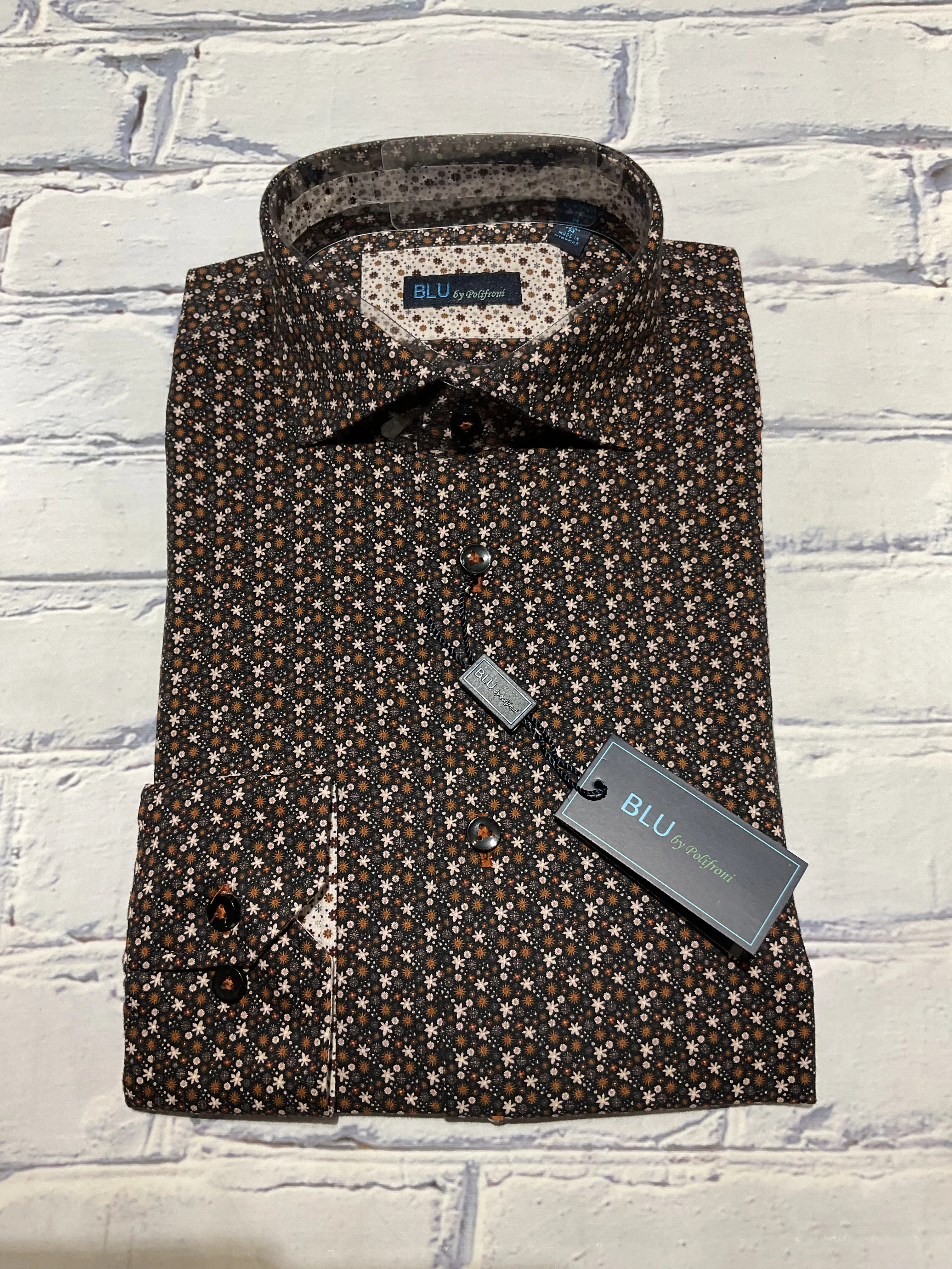 Blu LS Cotton Sportshirt