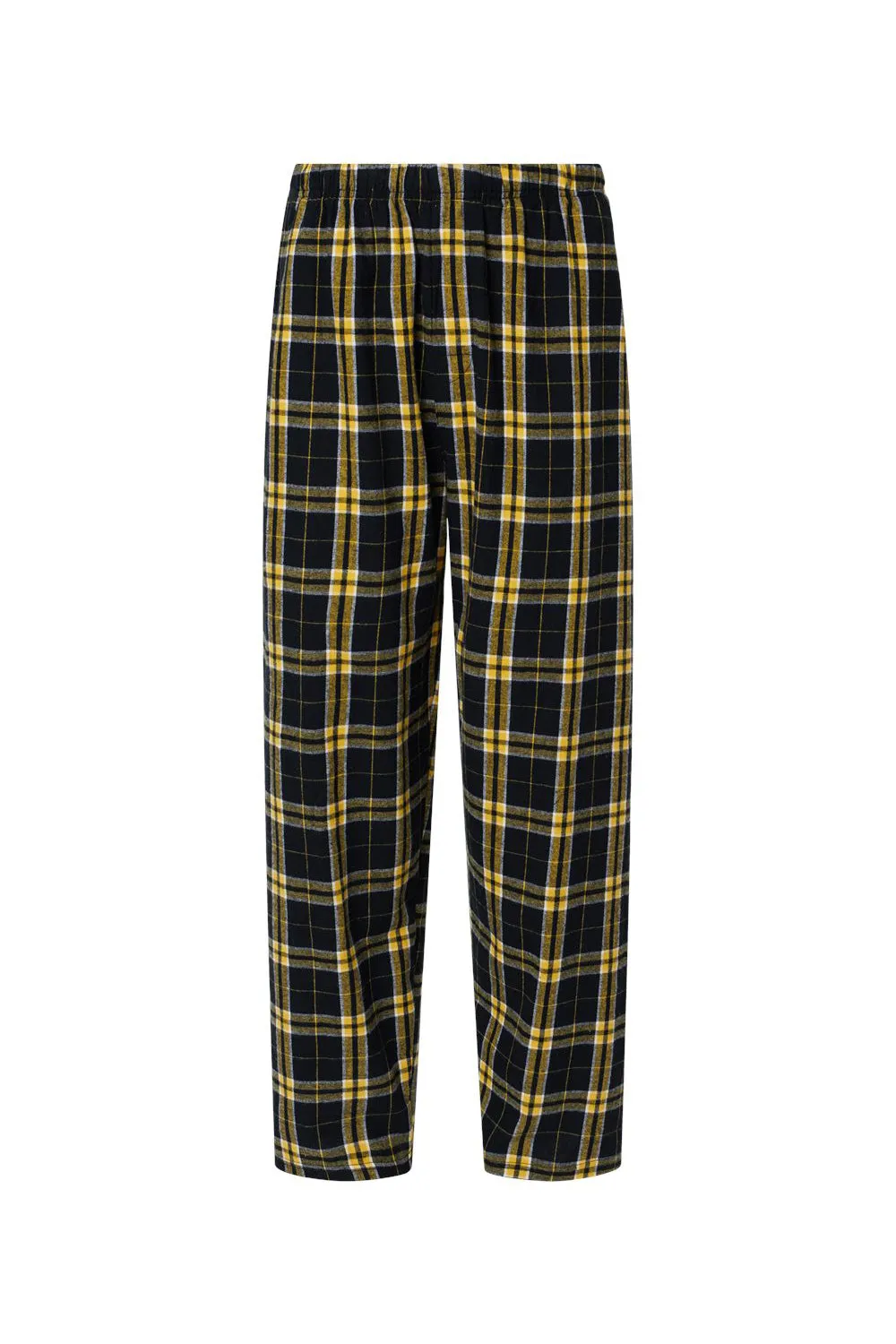 Boxercraft Mens Harley Flannel Pants w/ Pockets - Black/Gold