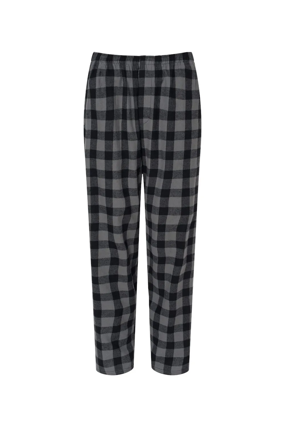 Boxercraft Mens Harley Flannel Pants w/ Pockets - Charcoal Grey/Black Buffalo