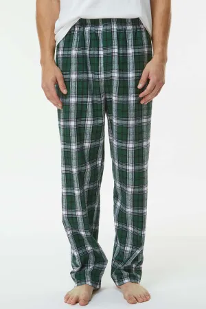 Boxercraft Mens Harley Flannel Pants w/ Pockets - Green/White