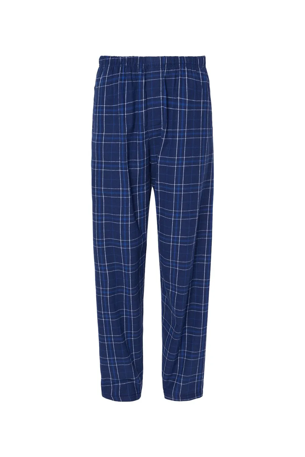 Boxercraft Mens Harley Flannel Pants w/ Pockets - Navy Blue Field Day Plaid