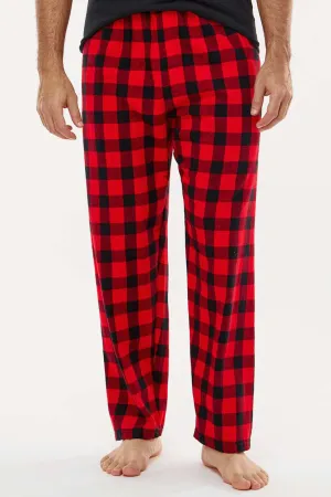 Boxercraft Mens Harley Flannel Pants w/ Pockets - Red/Black Buffalo