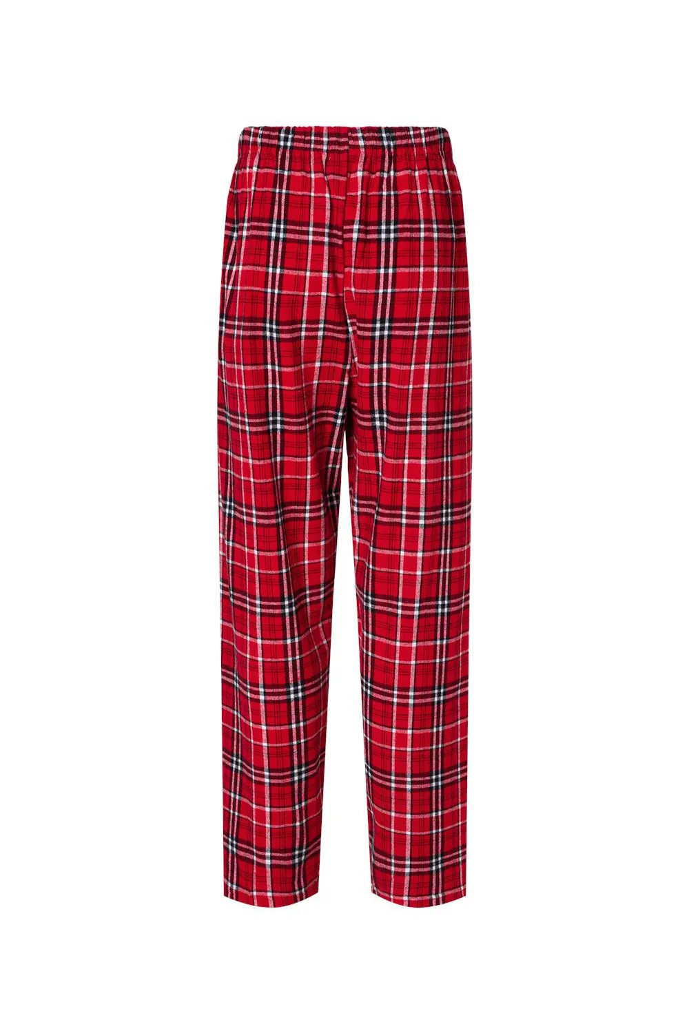 Boxercraft Mens Harley Flannel Pants w/ Pockets - Red/White