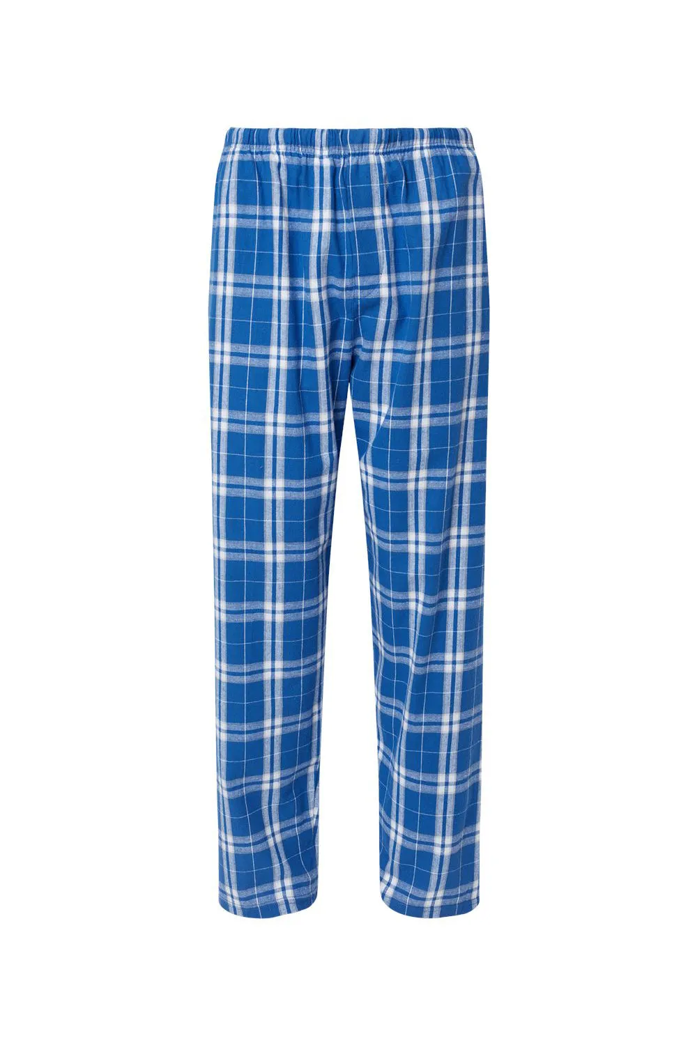 Boxercraft Mens Harley Flannel Pants w/ Pockets - Royal Blue/Silver Grey