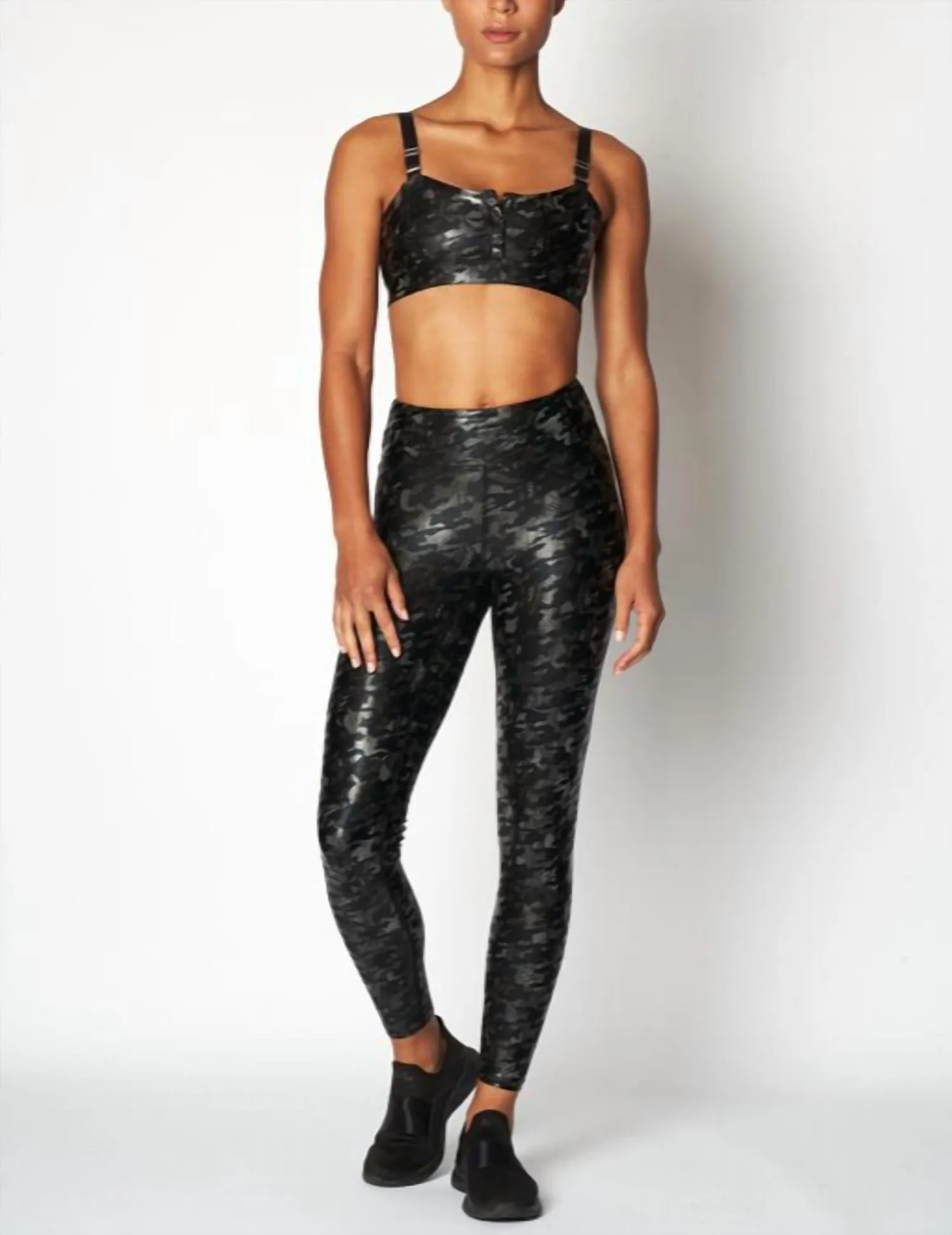 Boxing Bra In Mesh Camo