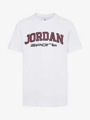 Boys Sport Logo T-Shirt in White