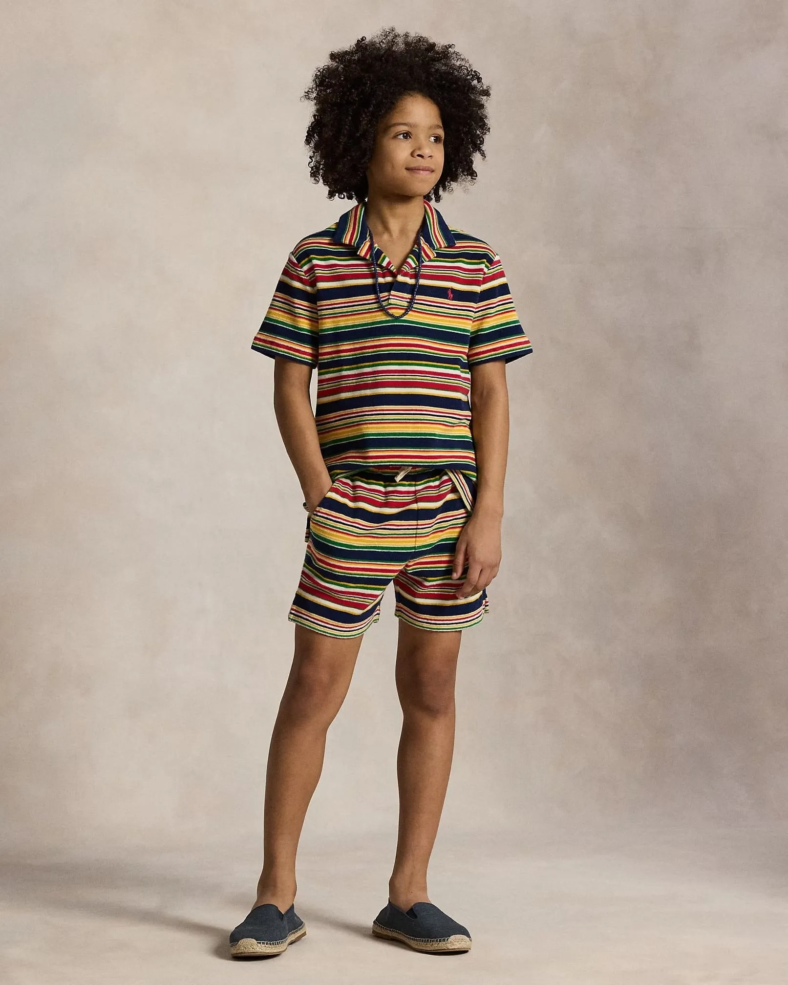 Boys Striped Shorts in Multicolour