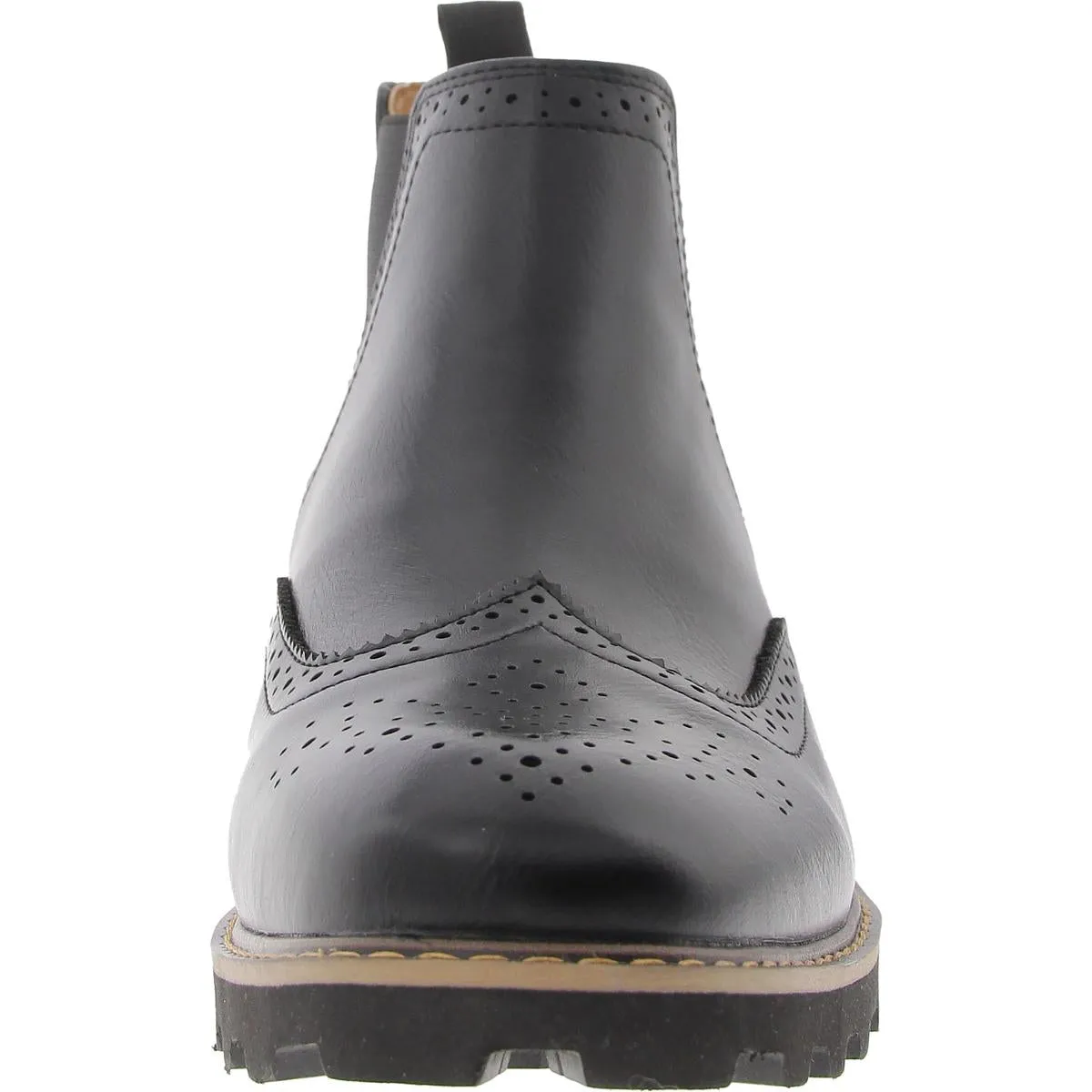 BRAYDEN Mens Leather Slip On Ankle Boots