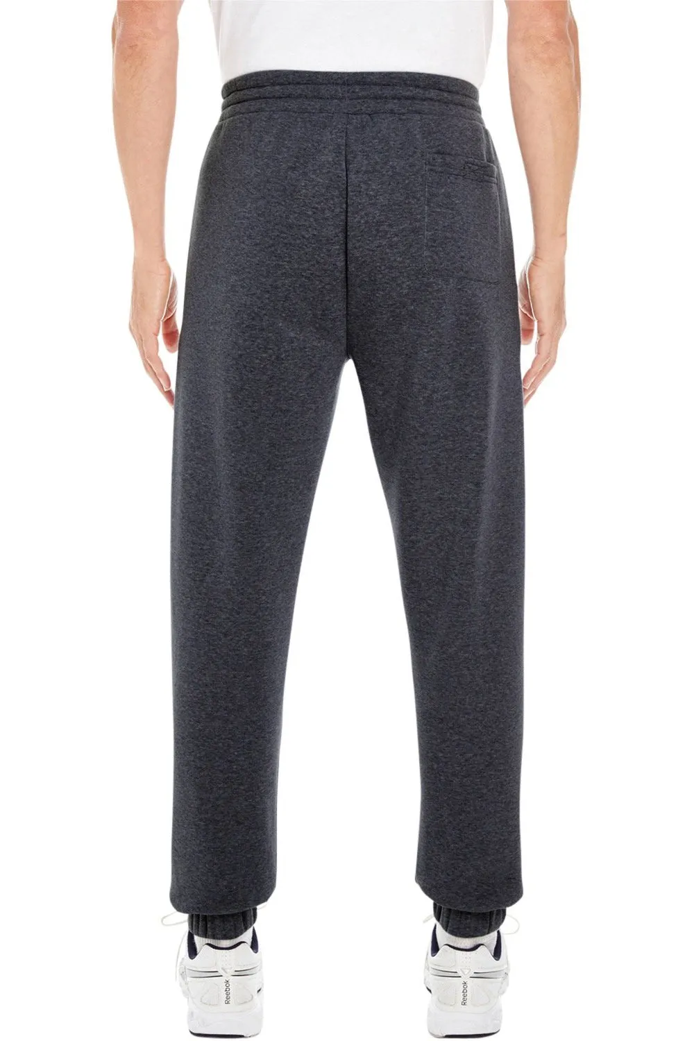Burnside Mens Fleece Jogger Sweatpants w/ Pockets - Charcoal Grey