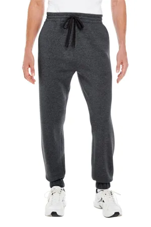 Burnside Mens Fleece Jogger Sweatpants w/ Pockets - Charcoal Grey