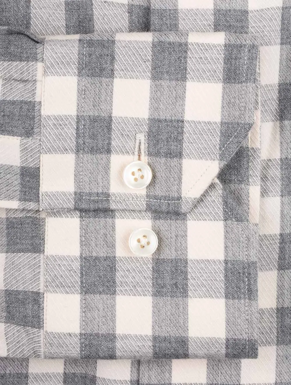 Buttondown Check Shirt Grey