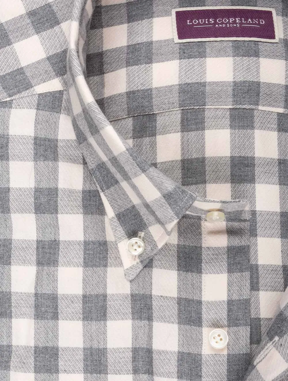 Buttondown Check Shirt Grey
