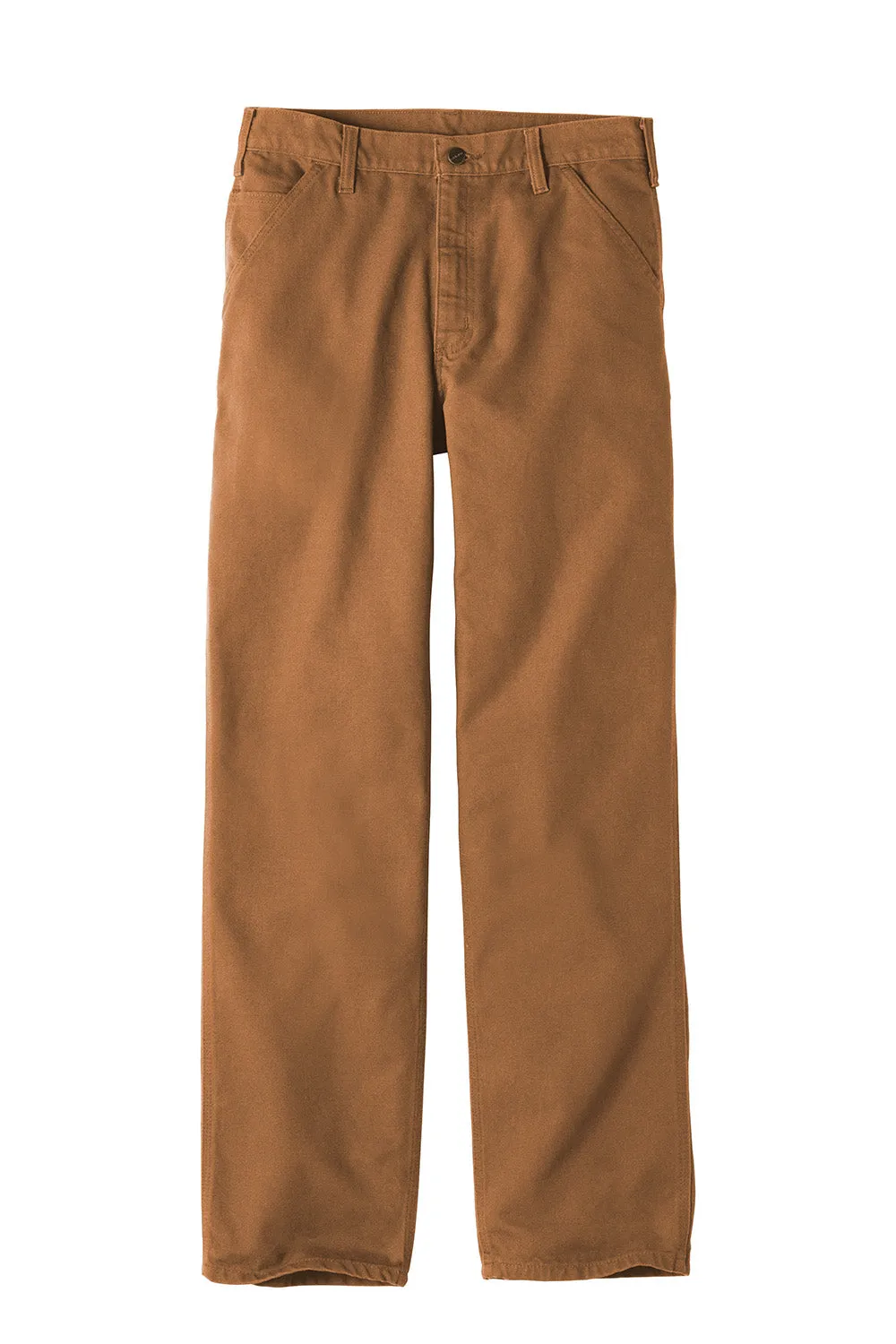 Carhartt Mens Washed Duck Work Dungarees w/ Pockets - Brown