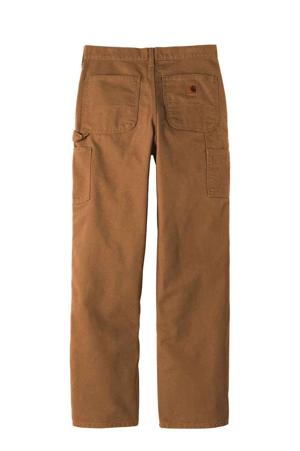 Carhartt Mens Washed Duck Work Dungarees w/ Pockets - Brown