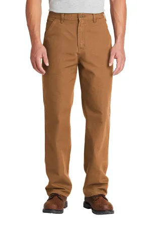 Carhartt Mens Washed Duck Work Dungarees w/ Pockets - Brown