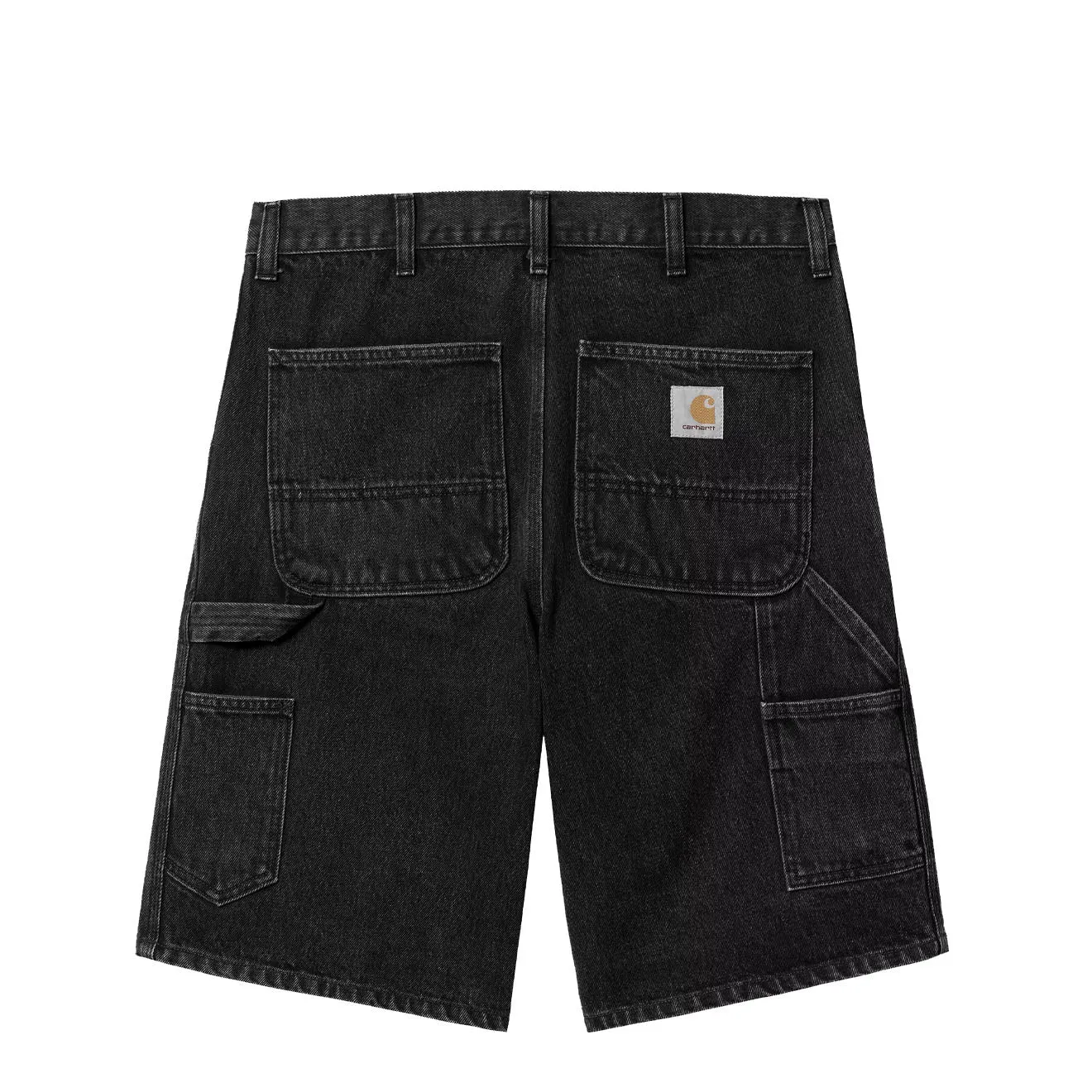 Carhartt WIP Single Knee Short Black Stone Washed