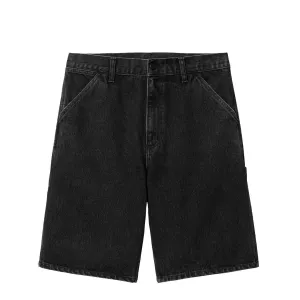 Carhartt WIP Single Knee Short Black Stone Washed