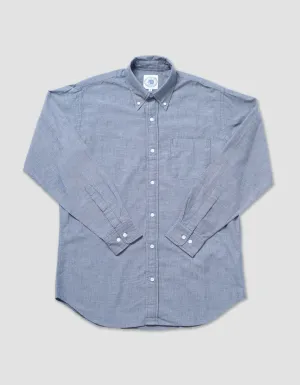 CHAMBRAY LONG SLEEVE SHIRT - NAVY