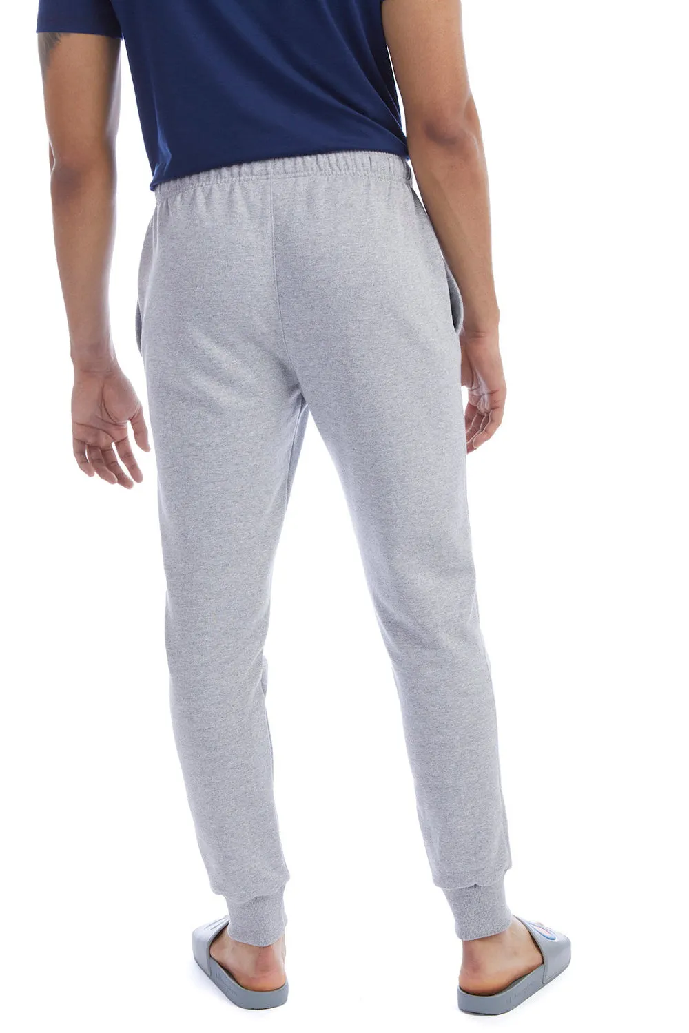 Champion Mens Power blend Fleece Jogger Sweatpants w/ Pockets - Light Steel Grey