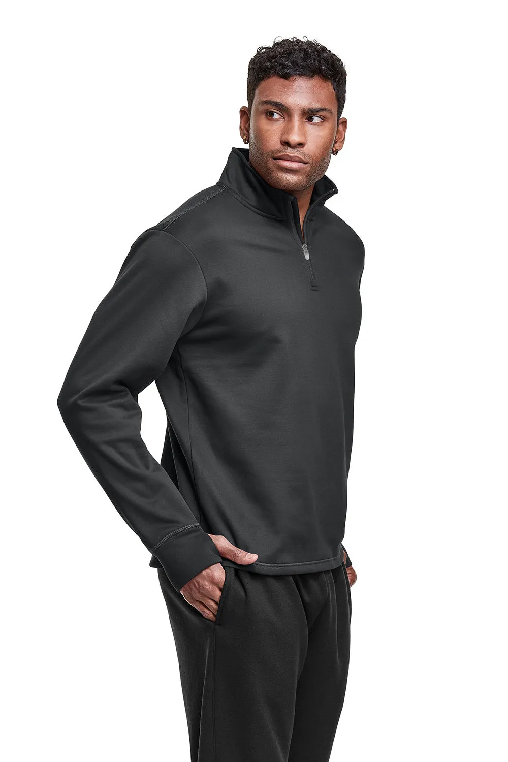 Champion Mens Sport 1/4 Zip Sweatshirt - Stealth Grey