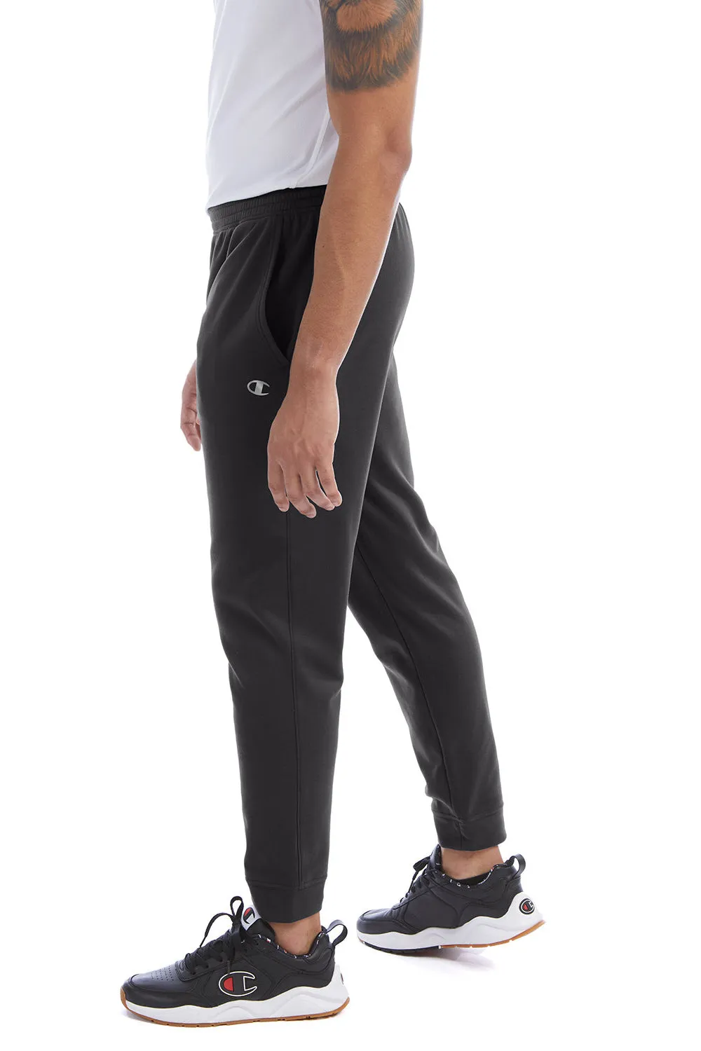 Champion Mens Sport Jogger Sweatpants w/ Pockets - Black
