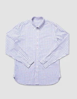 COTTON LONG SLEEVE CHECK SHIRT - PINK/NAVY