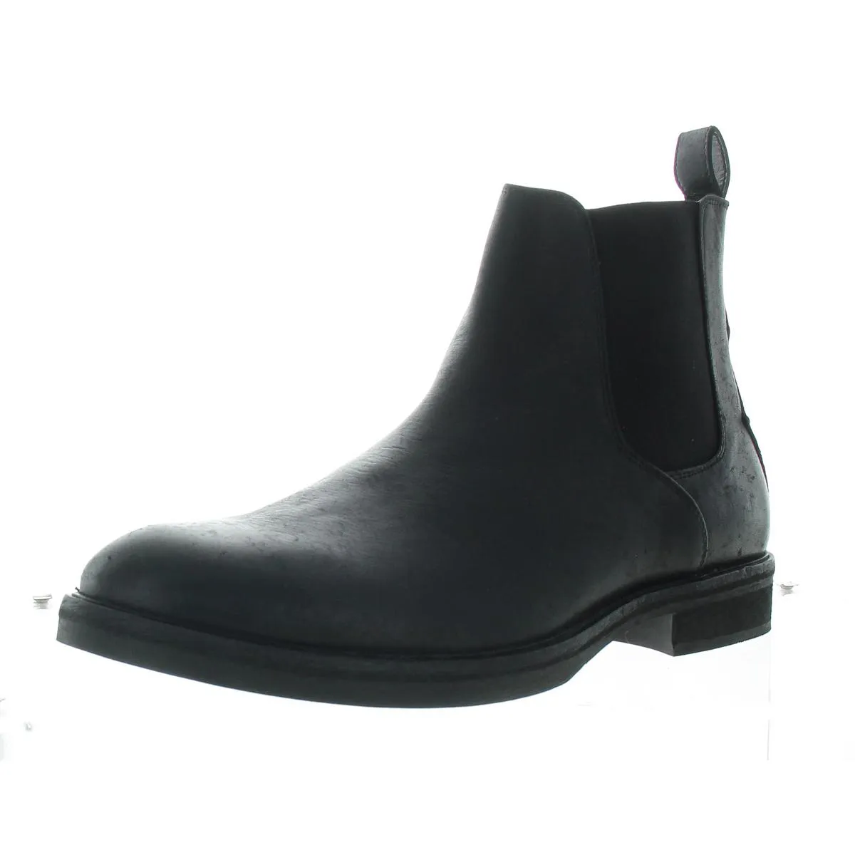 Creed Mens Solid Leather Chelsea Boots